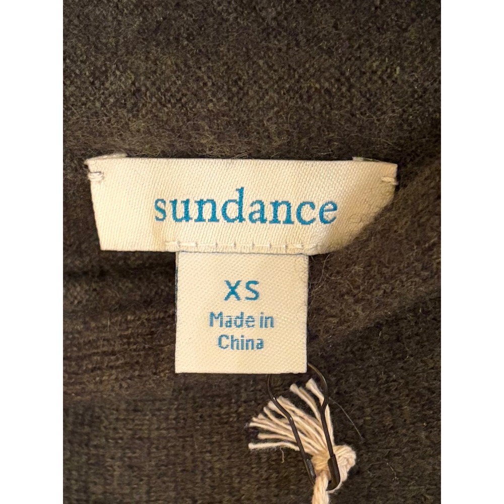 NWT Sundance Cashmere Sweater Size XS Olive Green - Picture 3 of 4